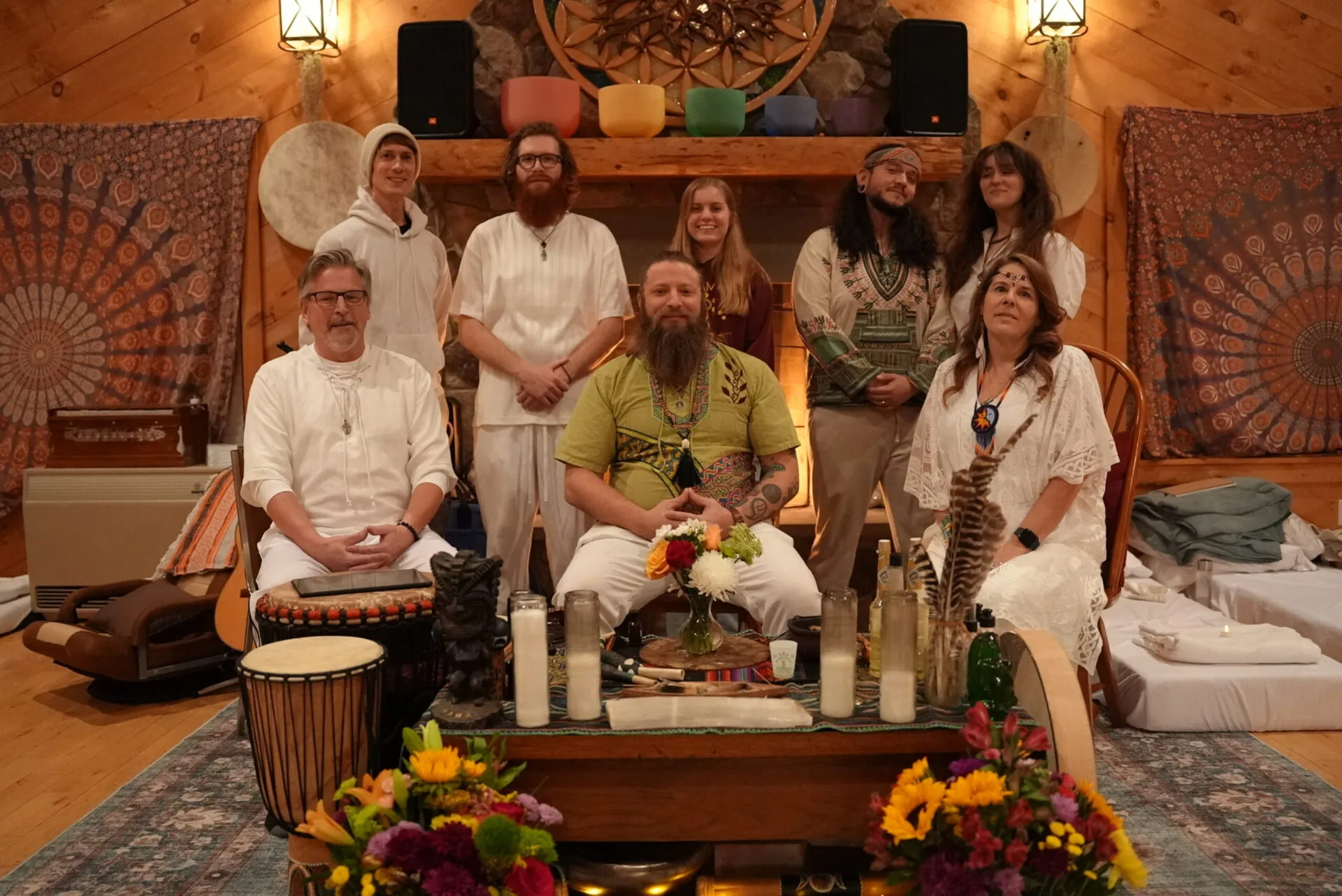 The Pachamama Sanctuary team in a group photo.