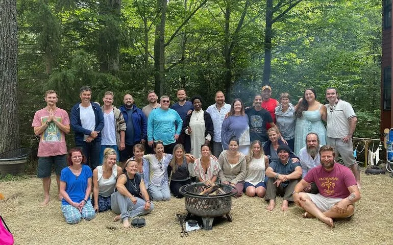 A group photo at Pachamama Sanctuary