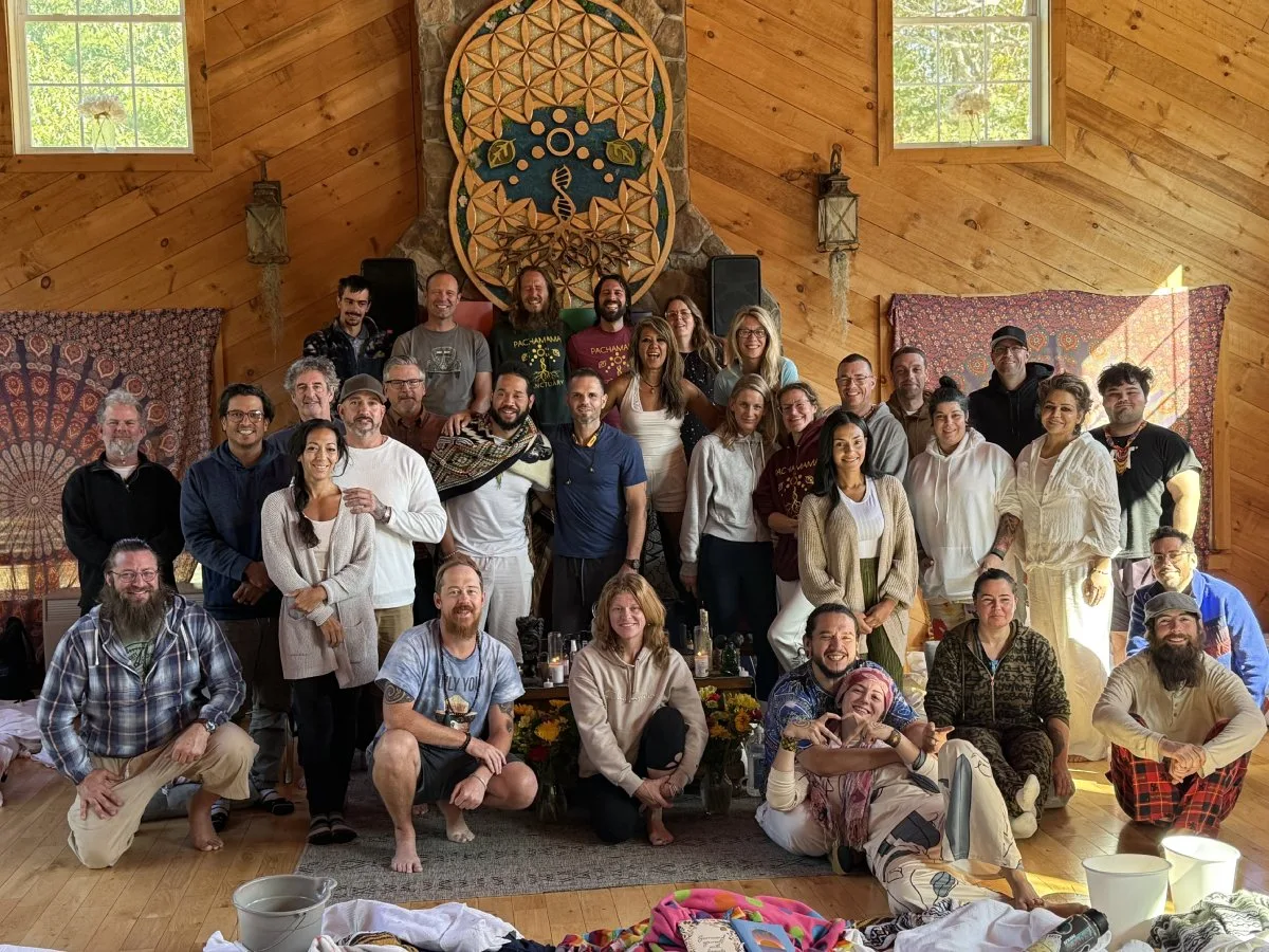 A group photo at Pachamama Sanctuary