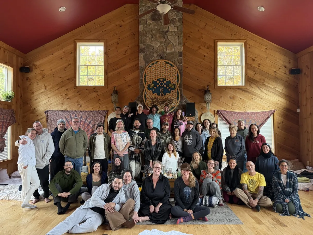 A group photo at Pachamama Sanctuary