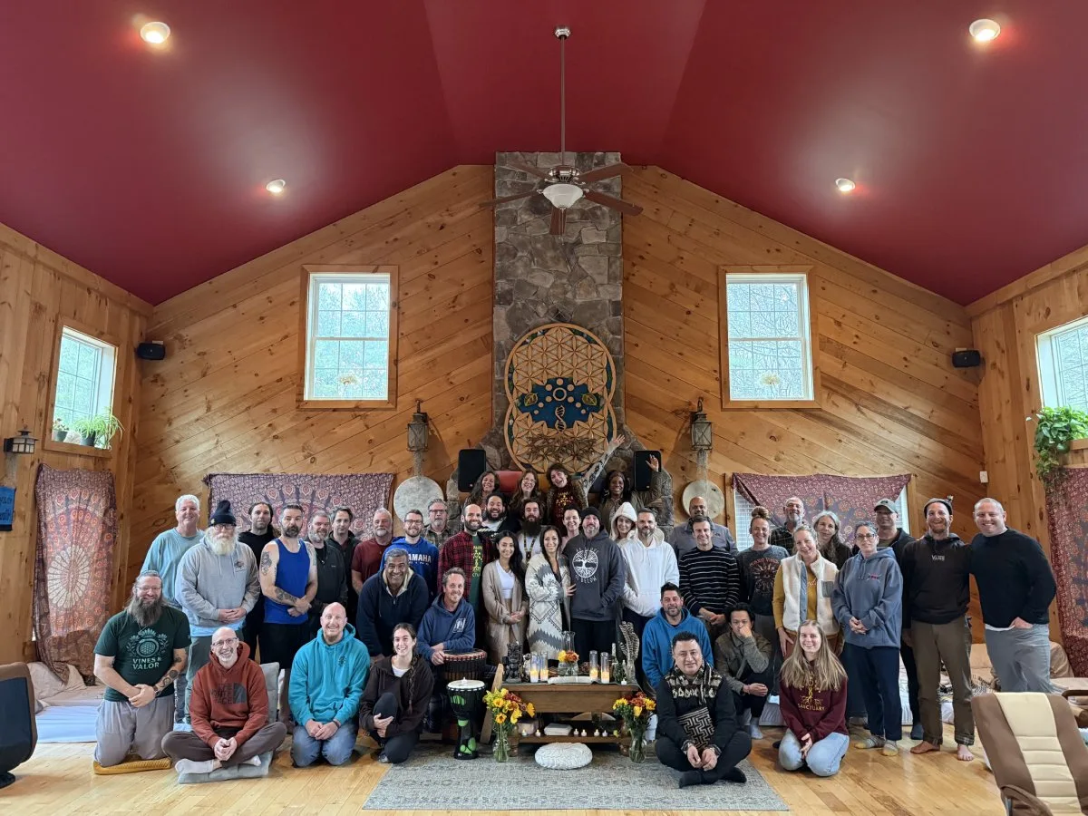 A group photo at Pachamama Sactuary